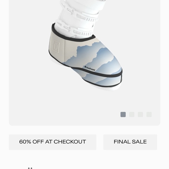 MadHappy Adults Unisex Thermal Ski Boot Cover | White and Blue | NEW/NIB 🎿⛷️🚡 - Picture 4 of 16